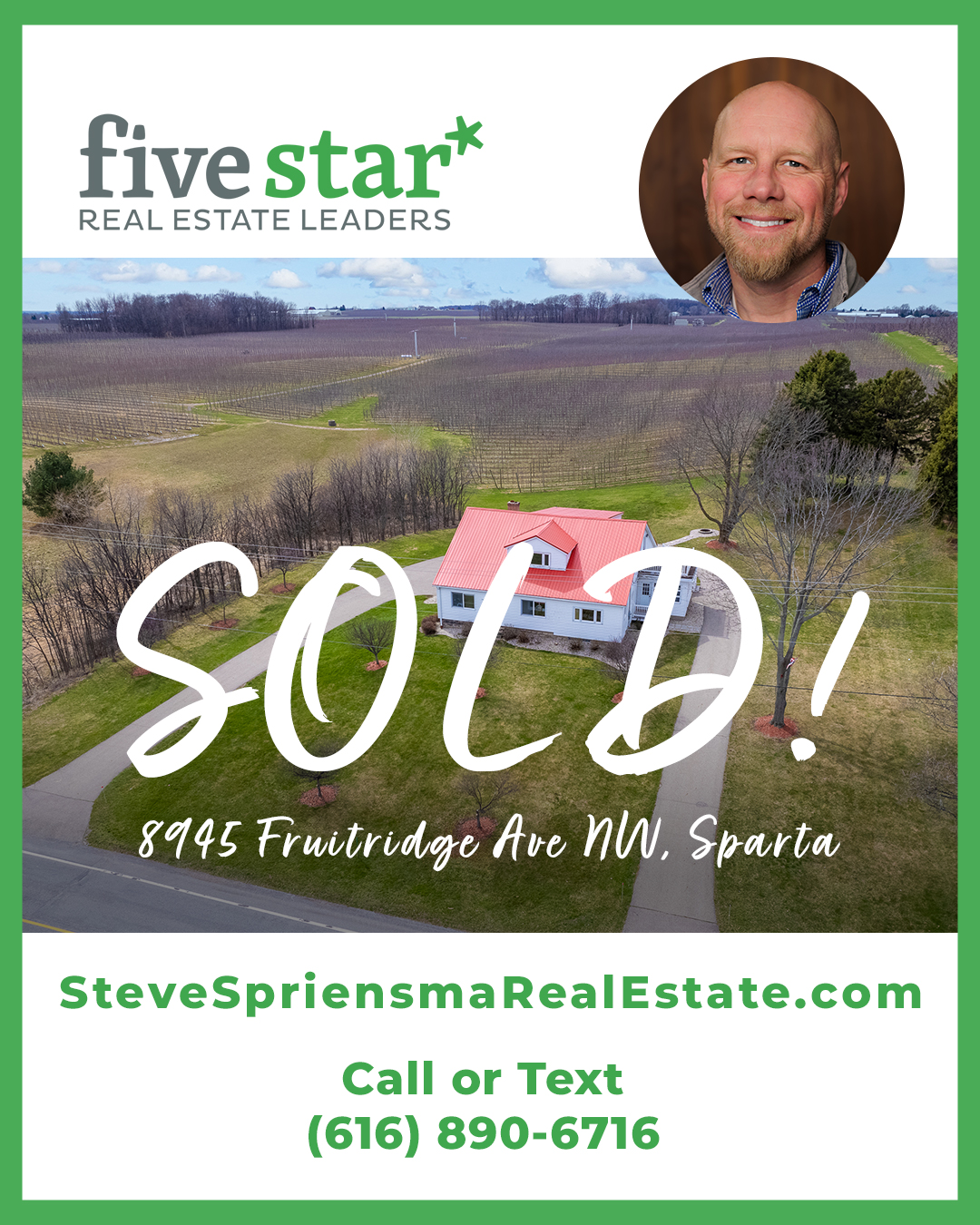 West Michigan home sold by Steve Spriensma Real Estate